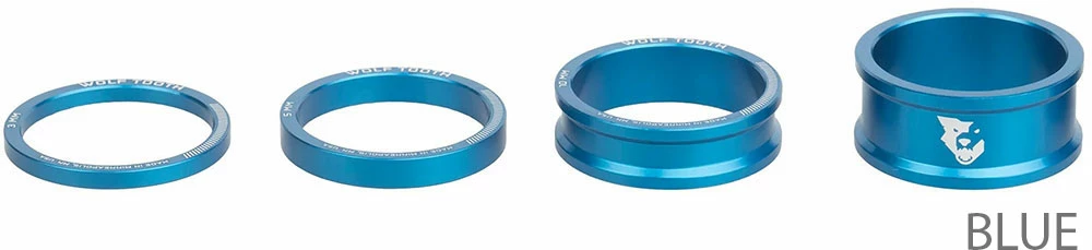 Wolf Tooth Components Entretoises Jeu De Direction 4 Pces 3/5/10/15 Mm – Image 3