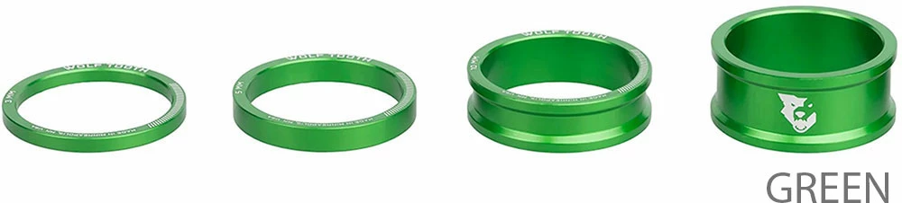 Wolf Tooth Components Entretoises Jeu De Direction 4 Pces 3/5/10/15 Mm – Image 6